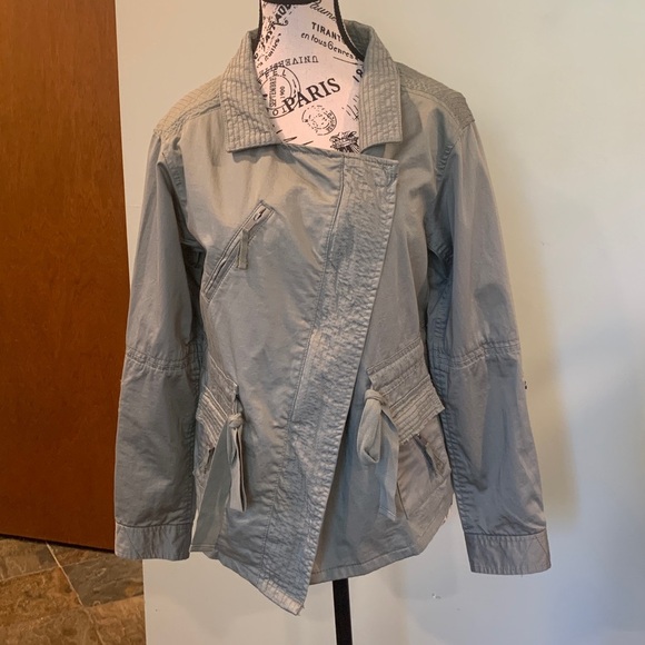 LOFT Jackets & Blazers - LOFT Lightweight Light Army Green Cotton Utility Jacket Women’s XS Extra Small